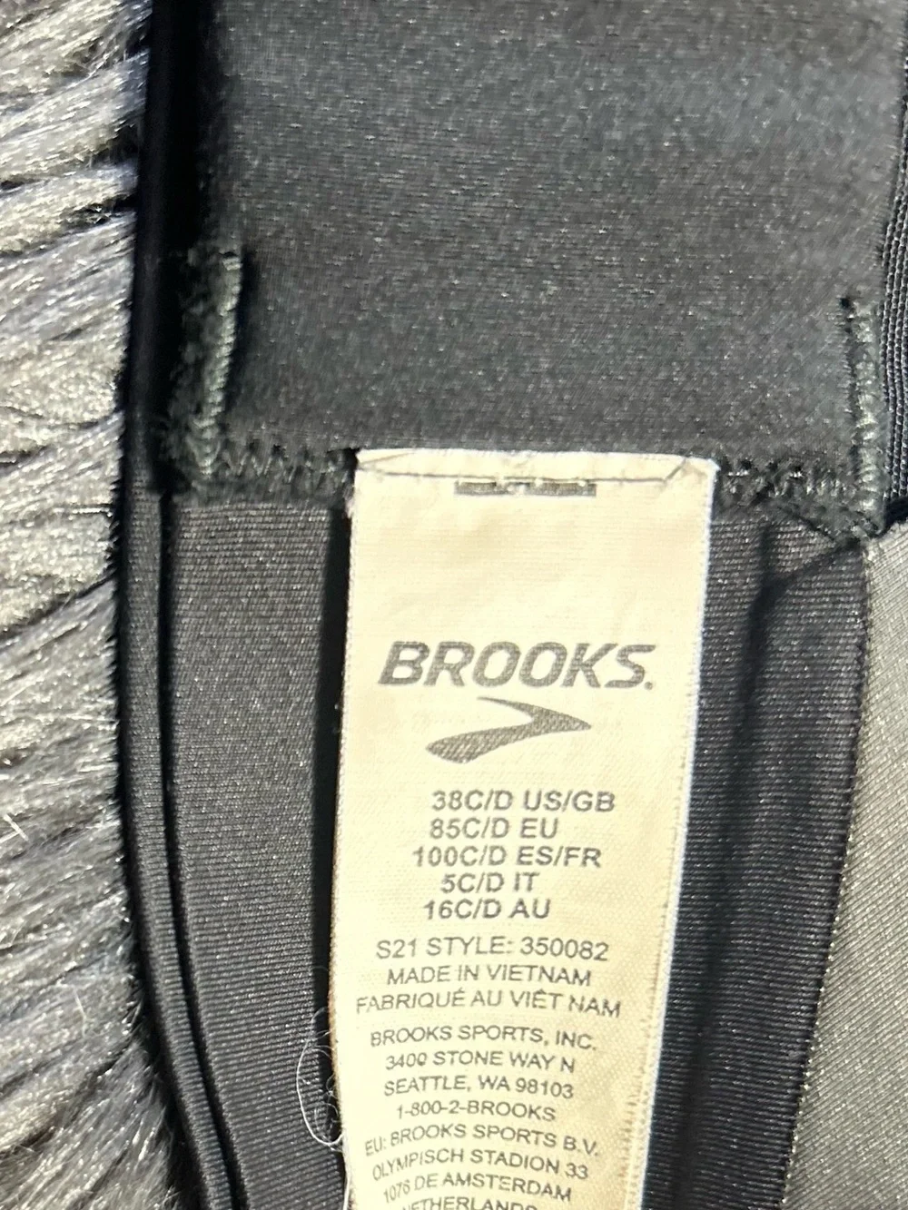 Brooks Women's Running Drive Interlace Run Bra Size 38 C/D